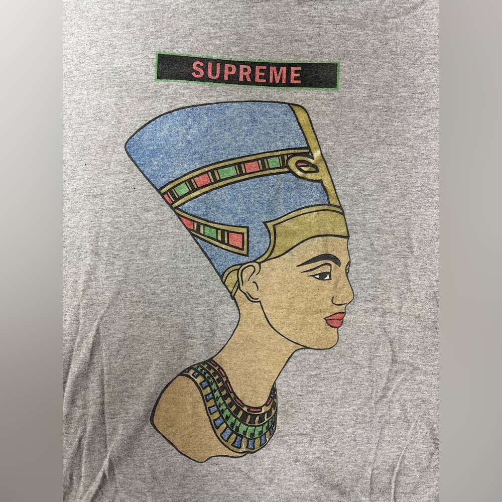 Supreme Nefertiti Gray Cotton Tee